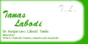 tamas labodi business card